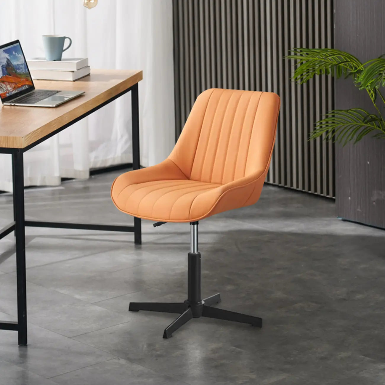 Modern Swivel Upholstered Minimalist Ergonomic Office Chair