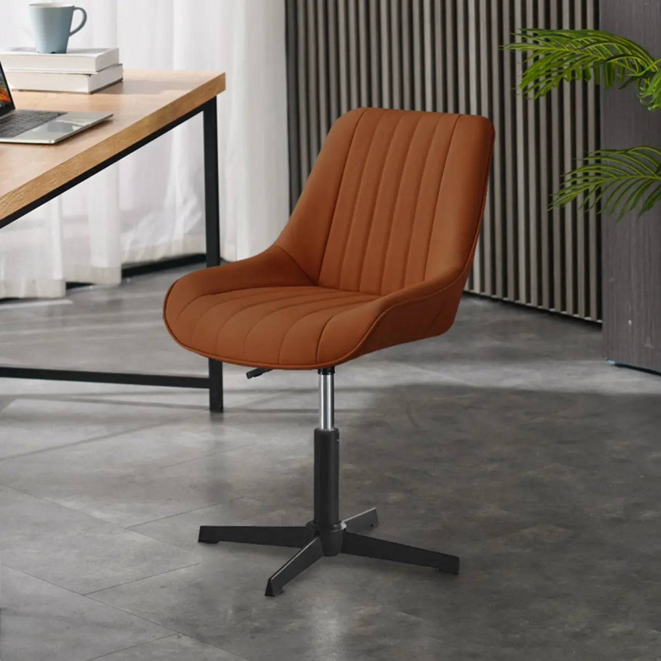 Modern Swivel Upholstered Minimalist Ergonomic Office Chair