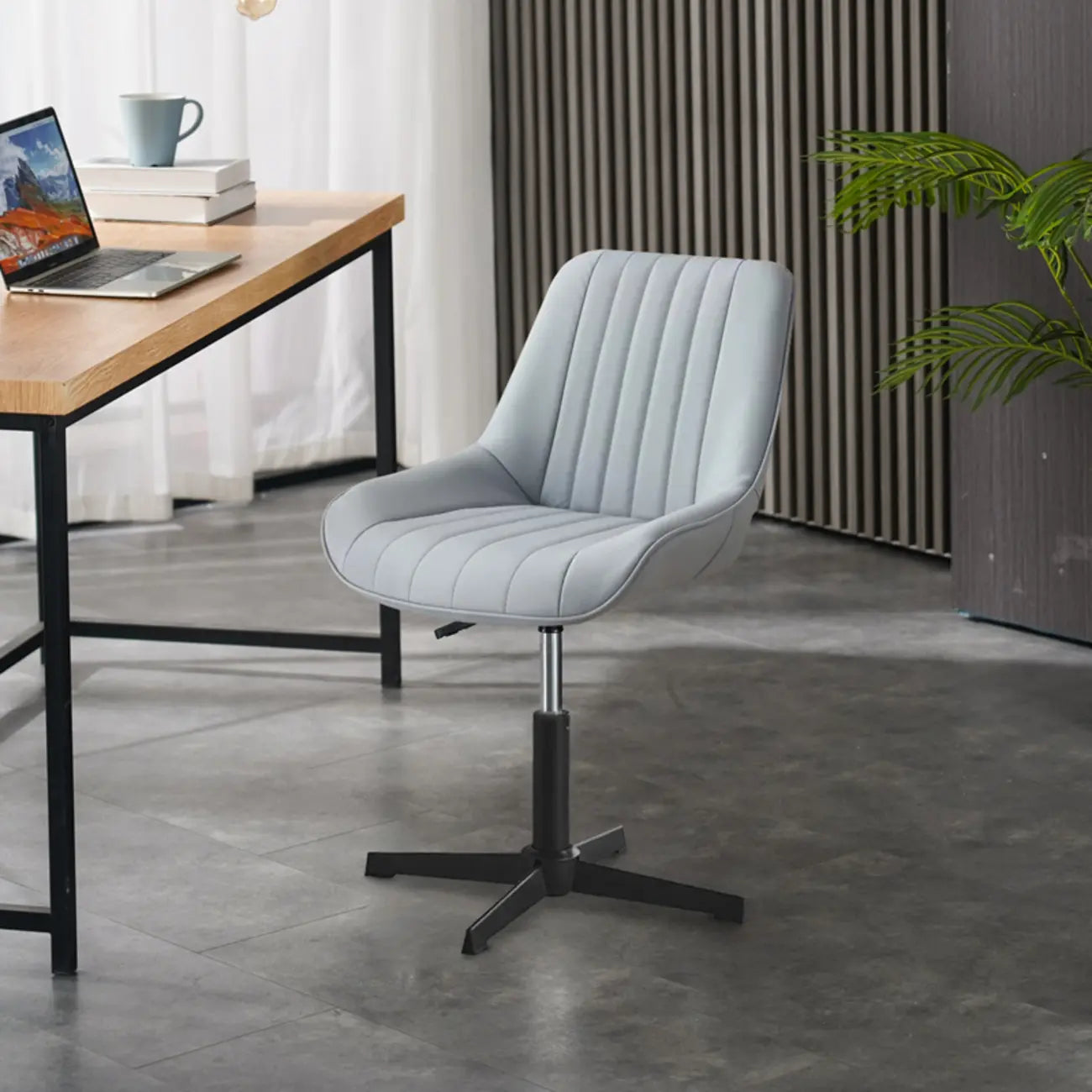 Modern Swivel Upholstered Minimalist Ergonomic Office Chair
