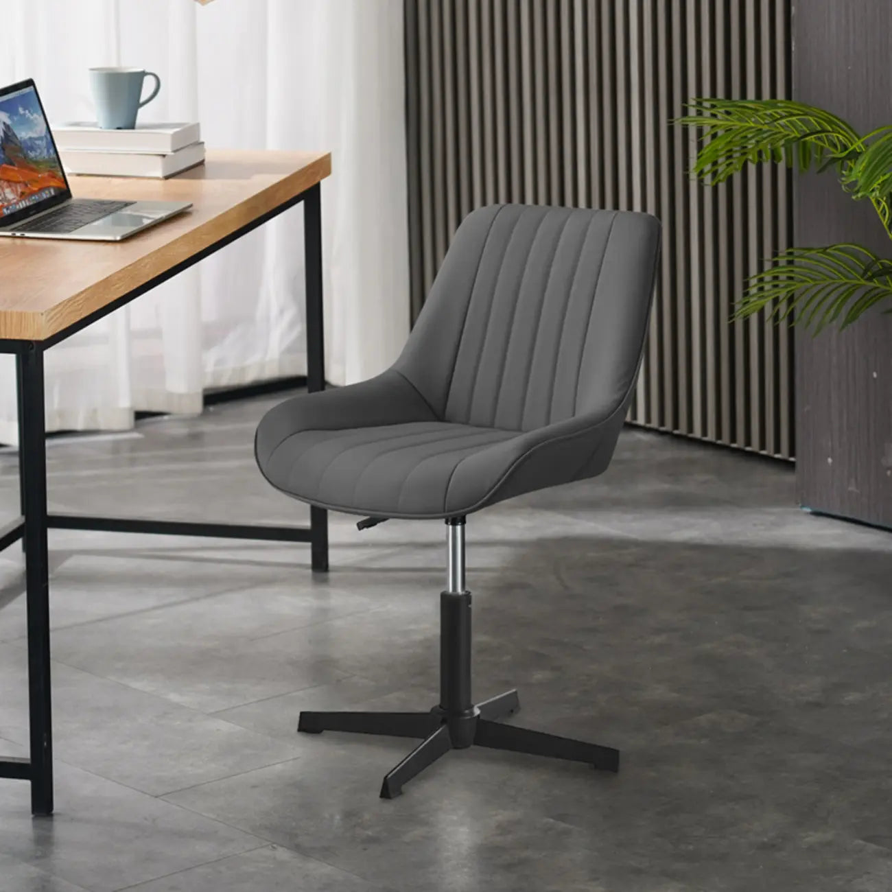 Modern Swivel Upholstered Minimalist Ergonomic Office Chair