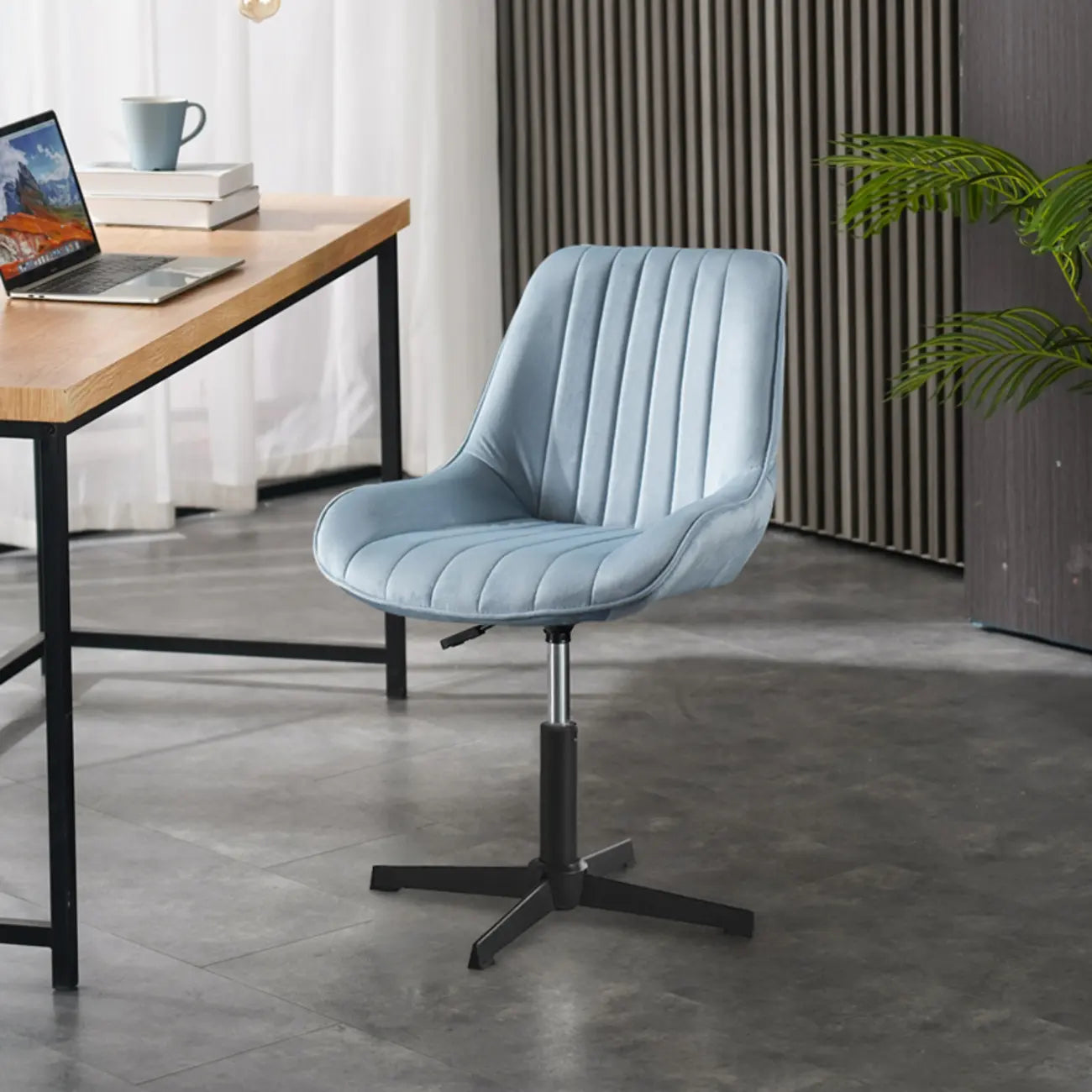 Modern Swivel Upholstered Minimalist Ergonomic Office Chair