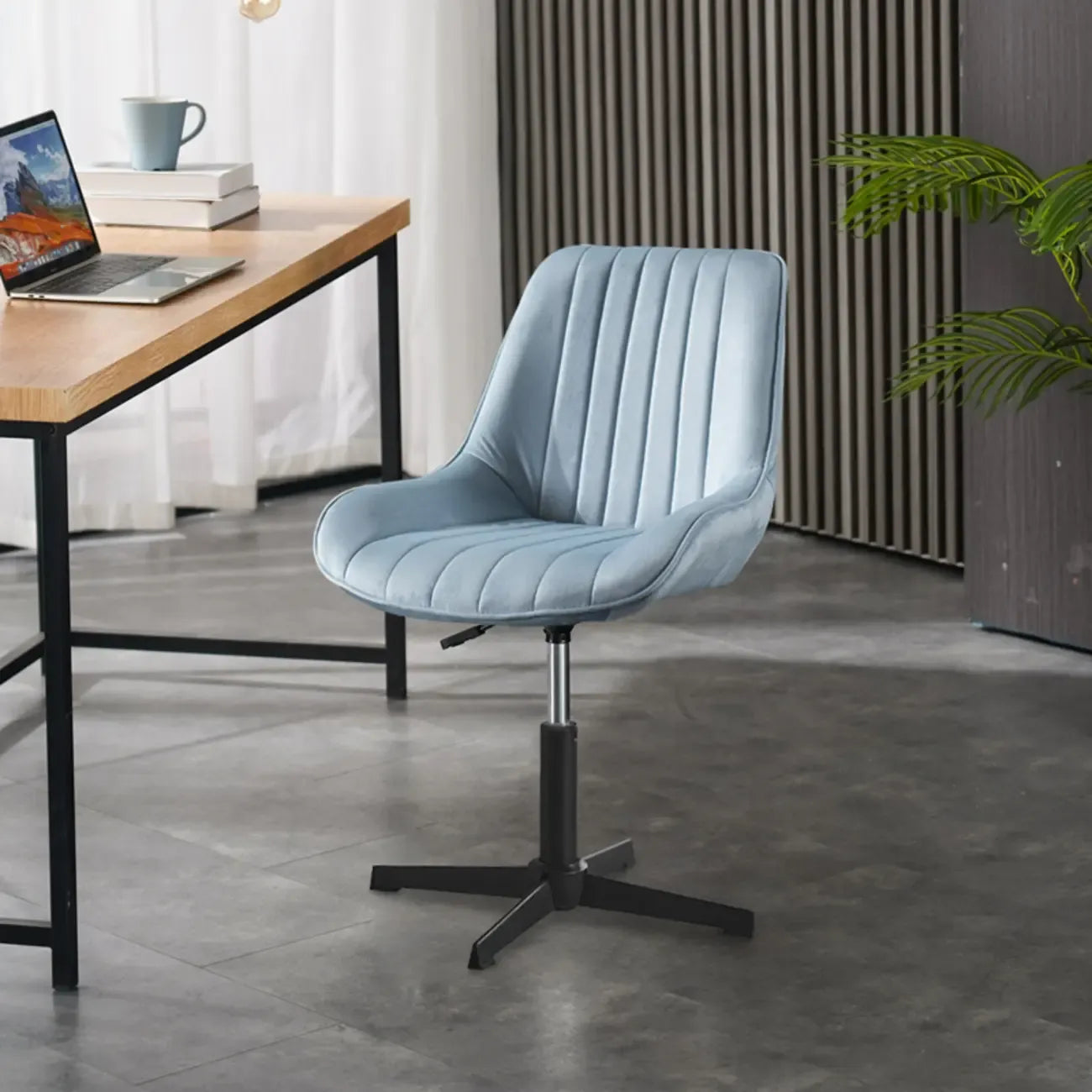 Modern Swivel Upholstered Minimalist Ergonomic Office Chair
