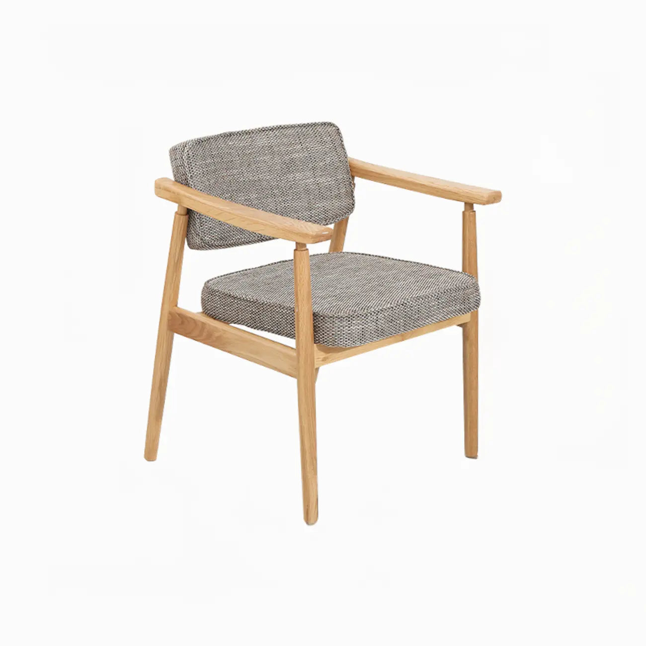 Modern Wooden Calfskin Upholstered Office Chair