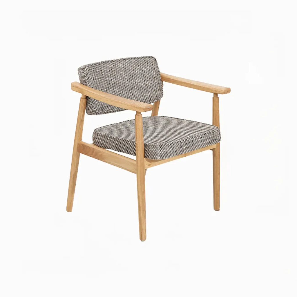 Modern Wooden Calfskin Upholstered Office Chair