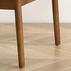 Modern Wooden Calfskin Upholstered Office Chair