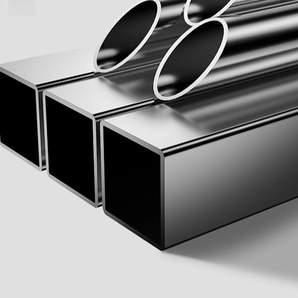 Contemporary C Shaped Stone Stainless Steel Side Table