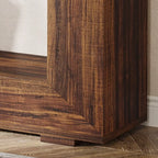 Vintage Wood Console Table Rectangular with Shelf