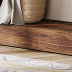 Vintage Wood Console Table Rectangular with Shelf