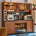 Modern Pine Boxwood Cherry Wood Buffet Sideboard