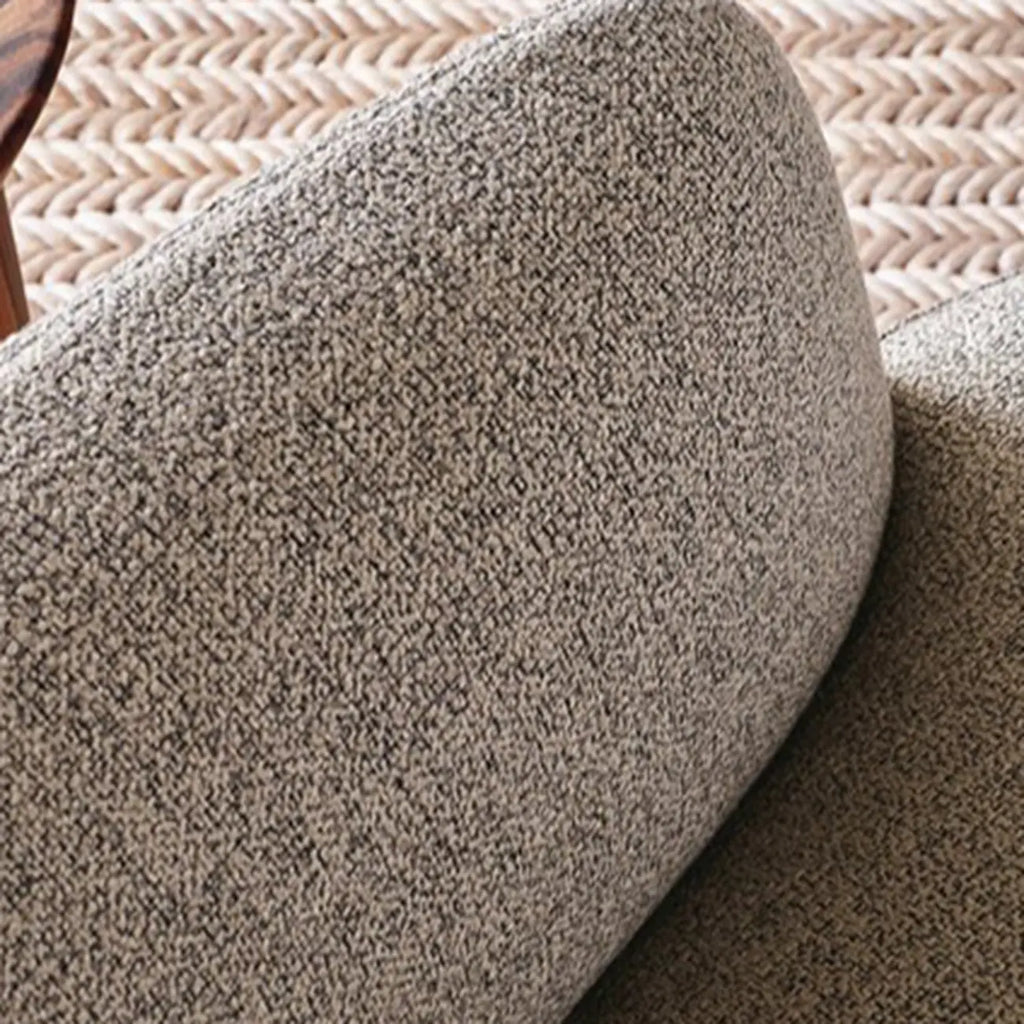 Modern High Back Living Room Accent Chair with Ottoman