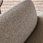 Modern High Back Living Room Accent Chair with Ottoman