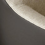 Modern High Back Living Room Accent Chair with Ottoman