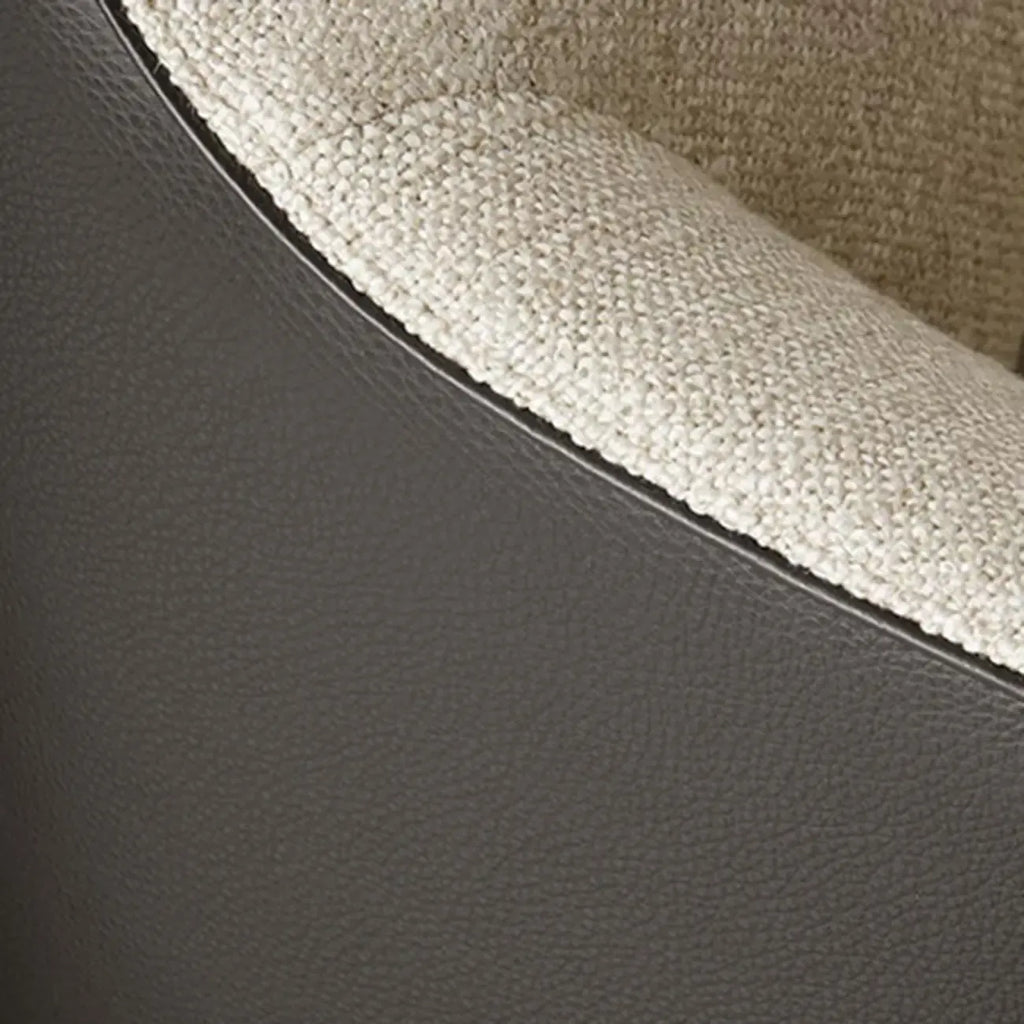 Modern High Back Living Room Accent Chair with Ottoman