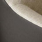 Modern High Back Living Room Accent Chair with Ottoman