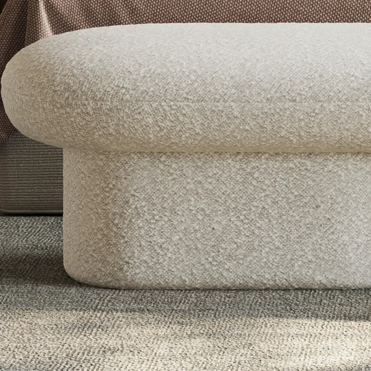 59 Contemporary Beige Upholstered Bedroom Bench