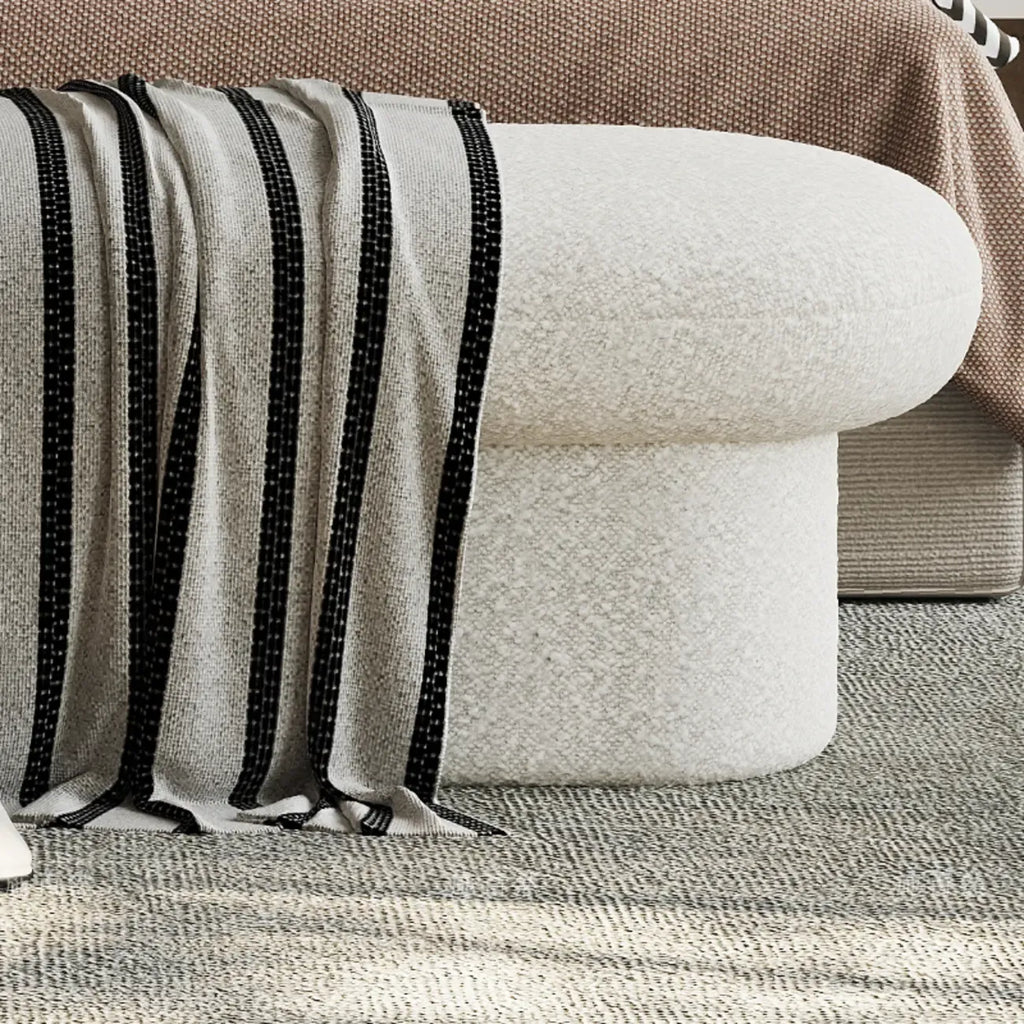 59 Contemporary Beige Upholstered Bedroom Bench