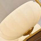 Gold Glass Flower Shaped Modern Linear Chandelier Light