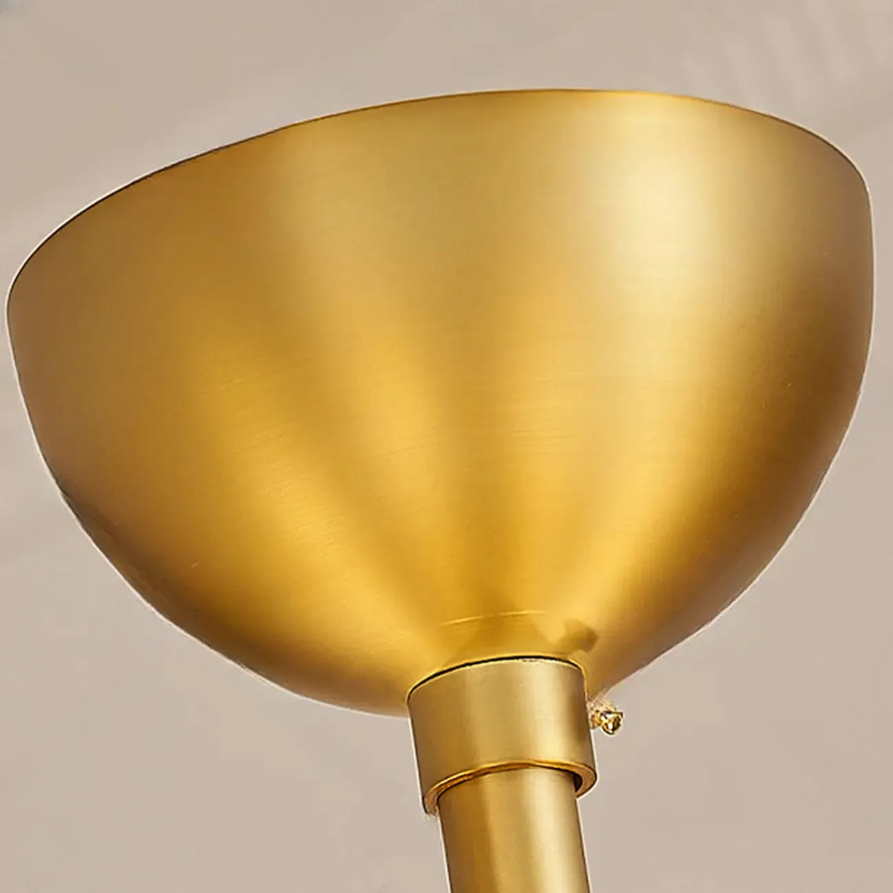 Gold Glass Flower Shaped Modern Linear Chandelier Light