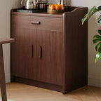 Modern Narrow Wood Sideboard Multiple Drawers Cabinets