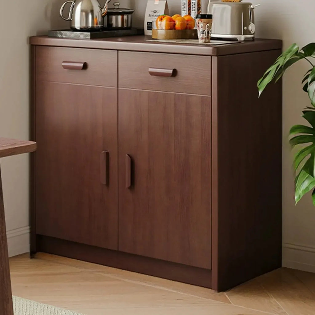 Modern Narrow Wood Sideboard Multiple Drawers Cabinets