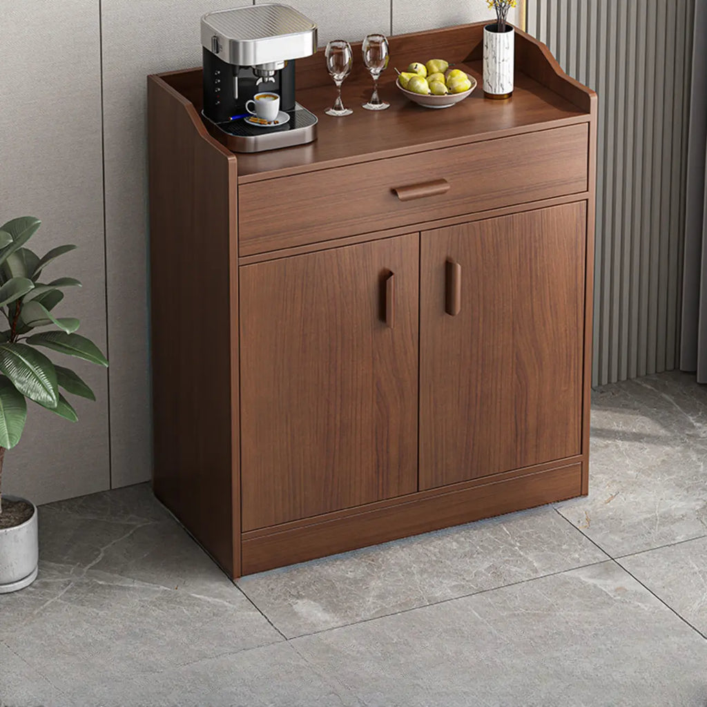 Modern Narrow Wood Sideboard Multiple Drawers Cabinets