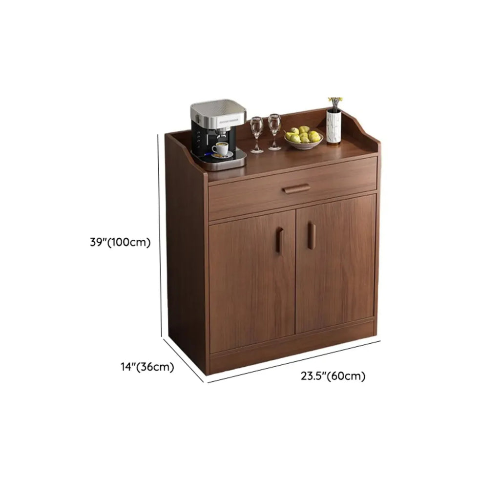 Modern Narrow Wood Sideboard Multiple Drawers Cabinets