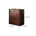 Modern Narrow Wood Sideboard Multiple Drawers Cabinets
