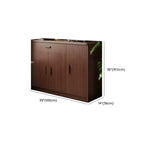 Modern Narrow Wood Sideboard Multiple Drawers Cabinets