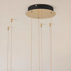Gold Circular Crystal Ring Modern Chandelier Light