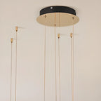 Gold Circular Crystal Ring Modern Chandelier Light
