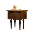 Narrow Modern Wood Nightstand with Drawer