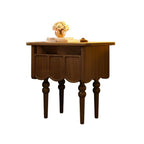 Narrow Modern Wood Nightstand with Drawer