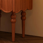 Narrow Modern Wood Nightstand with Drawer