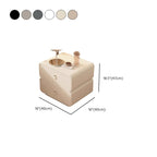 Modern Faux Leather 2-Drawer Nightstand