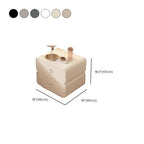 Modern Faux Leather 2-Drawer Nightstand