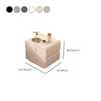 Modern Faux Leather 2-Drawer Nightstand