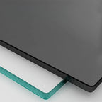 Modern Postmodern Glass Top Cross Legs Coffee Table