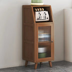 Modern Bamboo Narrow Sideboard with Drawers