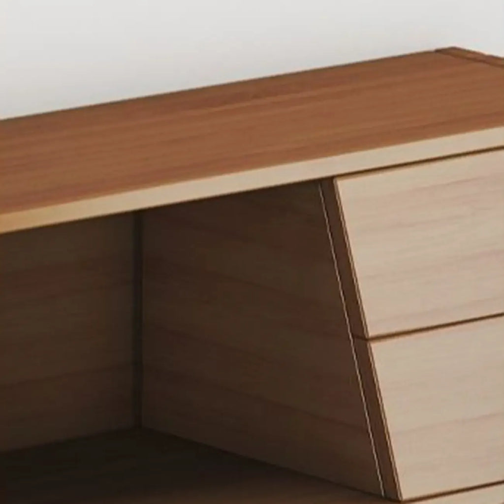 Modern Bamboo Narrow Sideboard with Drawers