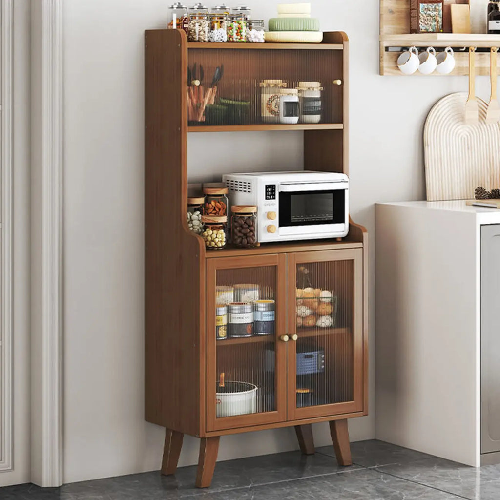 Modern Bamboo Narrow Sideboard with Drawers