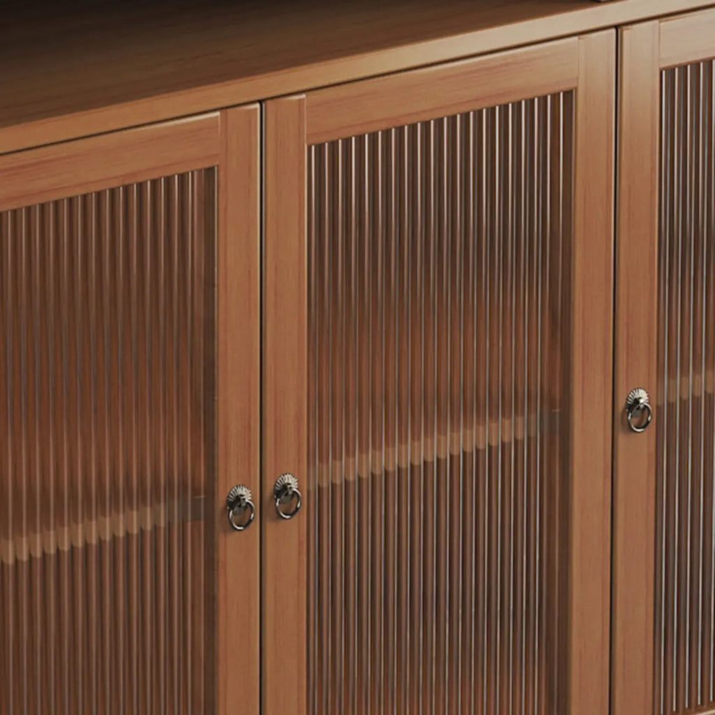 Modern Bamboo Narrow Sideboard with Drawers