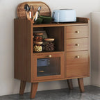 Modern Bamboo Narrow Sideboard with Drawers