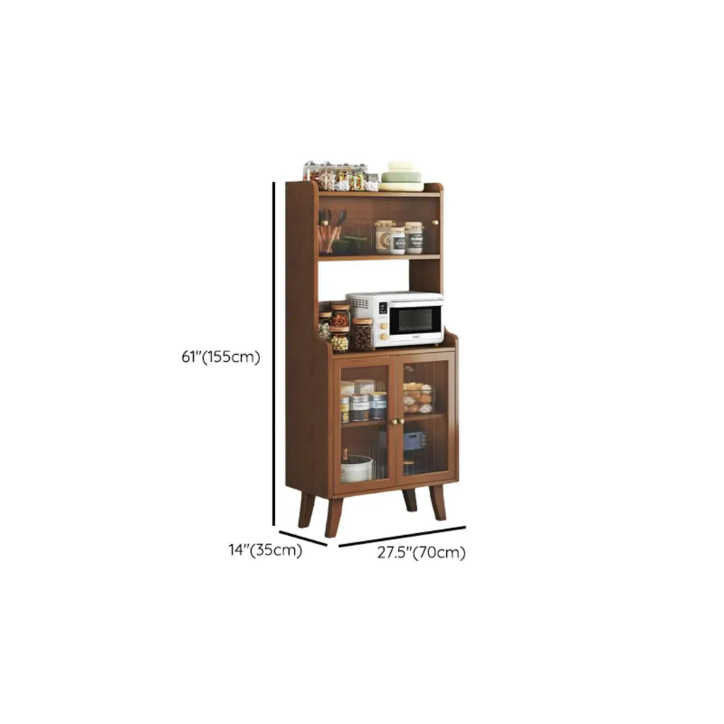 Modern Bamboo Narrow Sideboard with Drawers