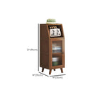 Modern Bamboo Narrow Sideboard with Drawers