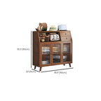 Modern Bamboo Narrow Sideboard with Drawers