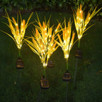 Yellow Wheat LED Solar Landscape Lighting