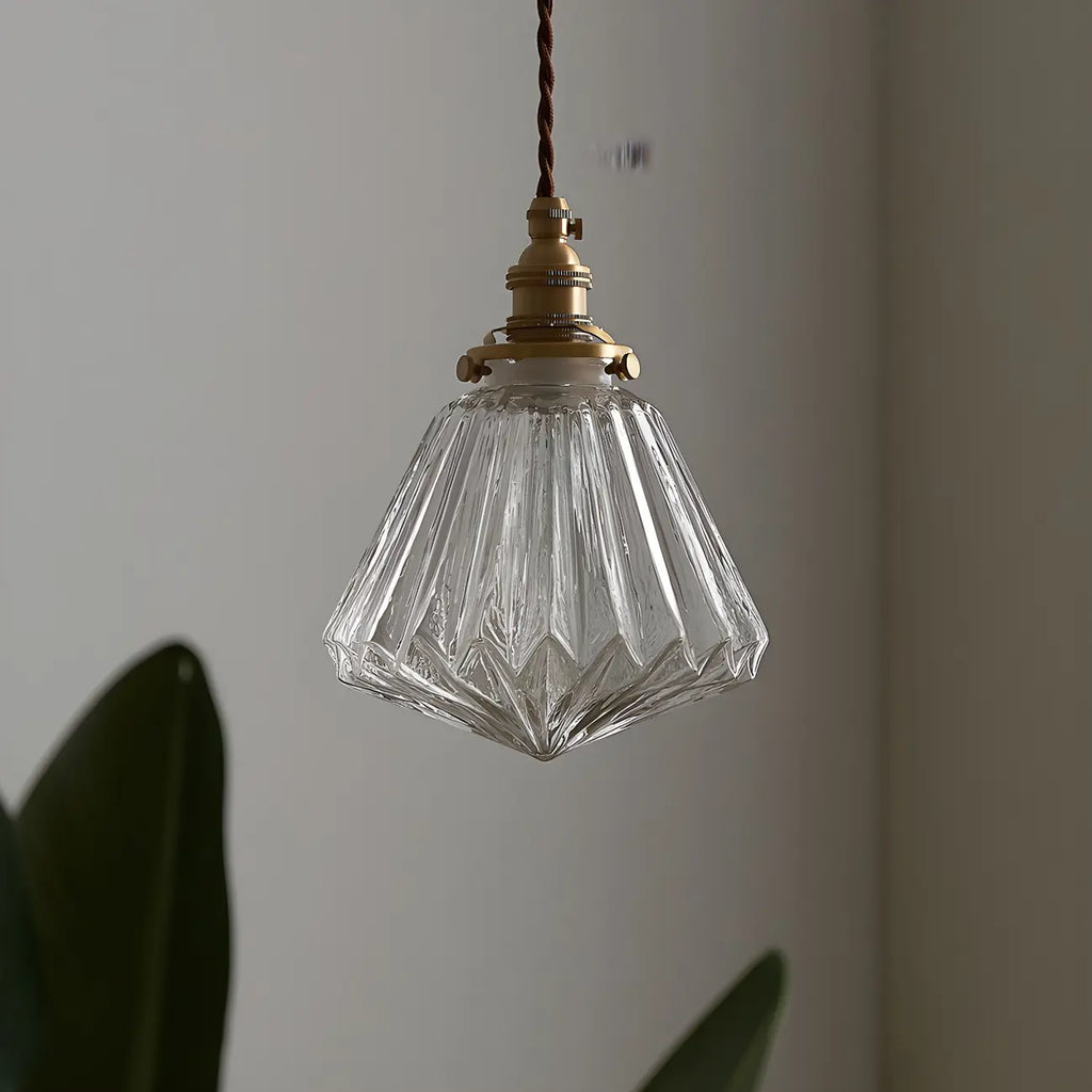 Industrial Clear Glass Pendant Light for Kitchen Island