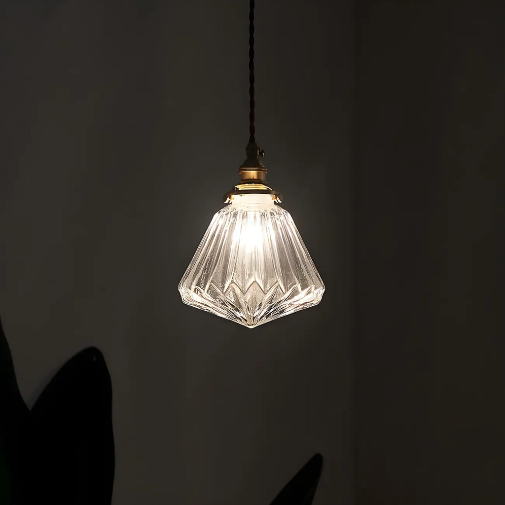 Industrial Clear Glass Pendant Light for Kitchen Island