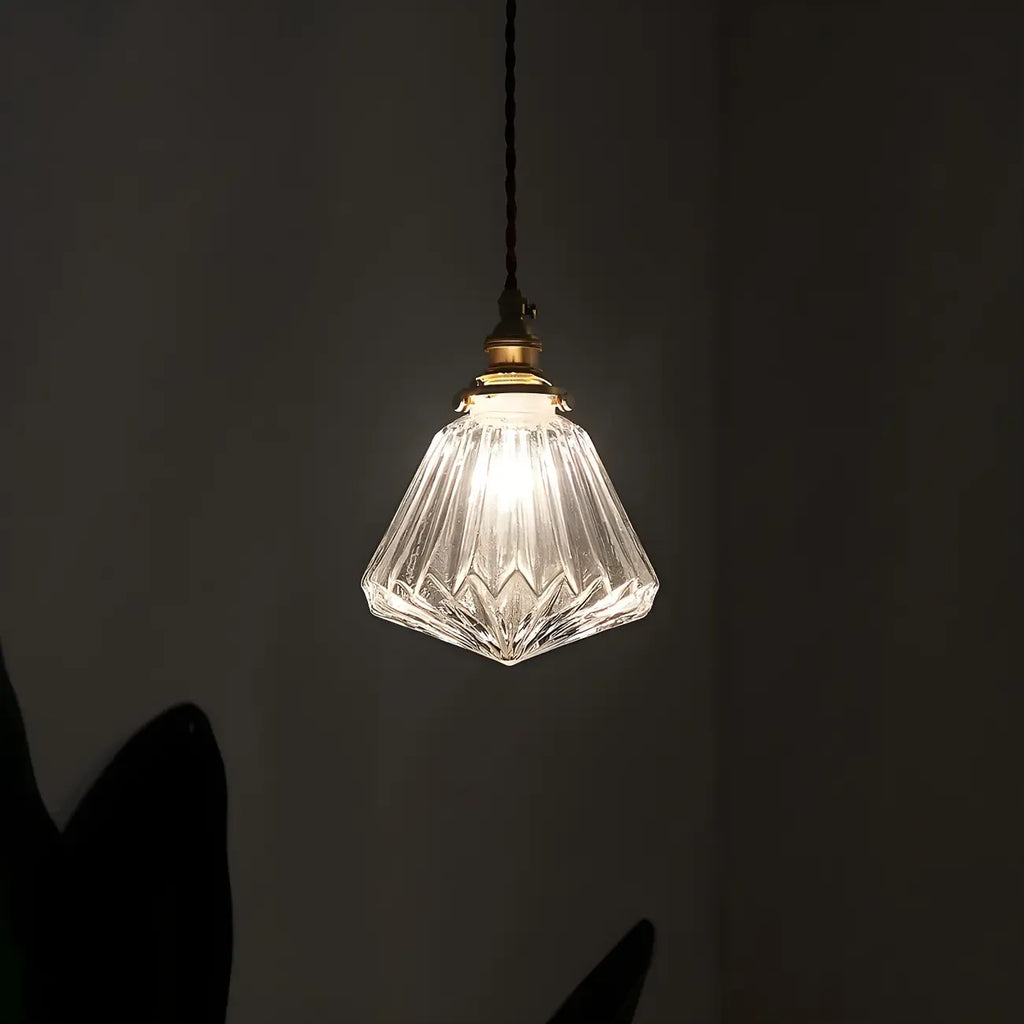 Industrial Clear Glass Pendant Light for Kitchen Island