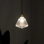 Industrial Clear Glass Pendant Light for Kitchen Island